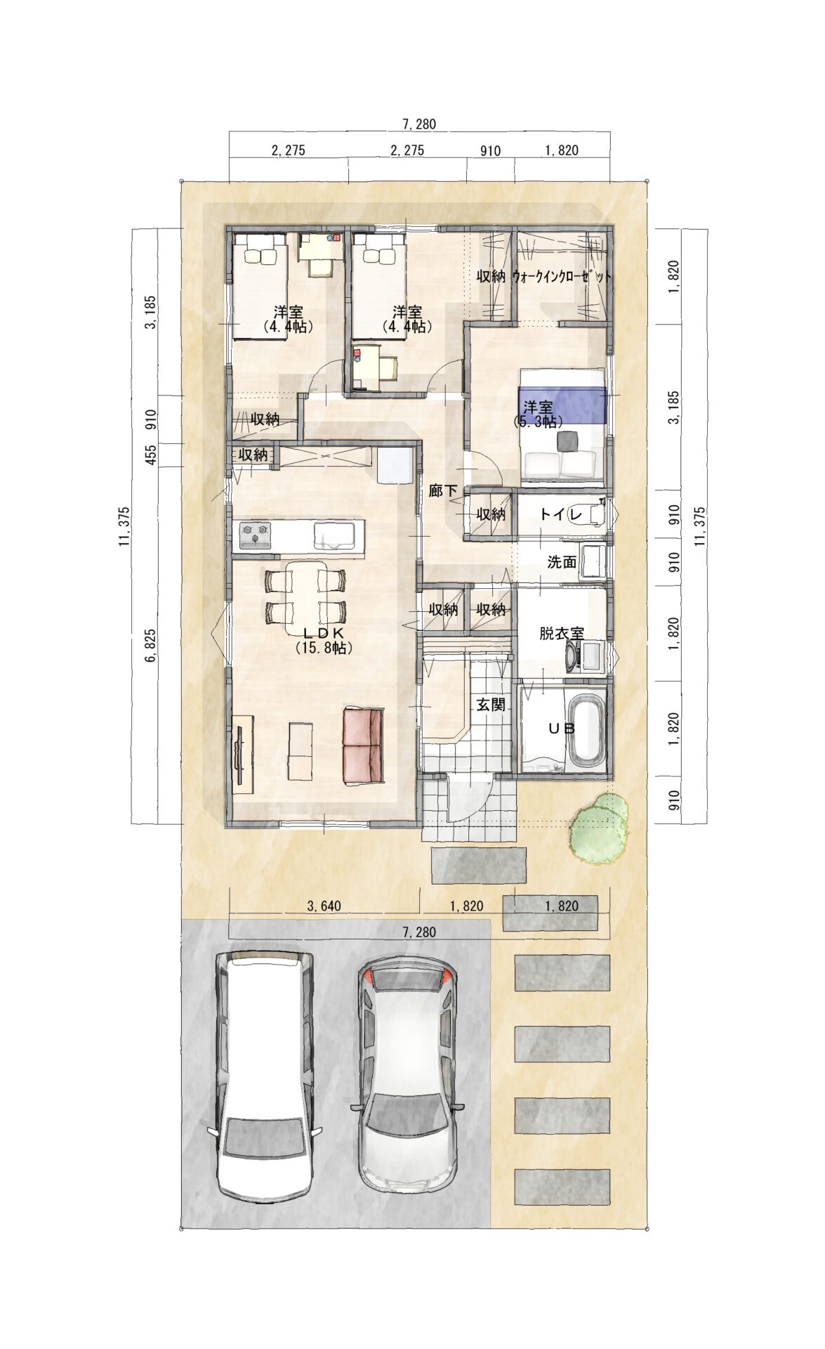 平屋平面図